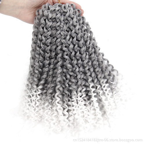 Japanese high temperature fiber jerry curl 3x braiding hair
